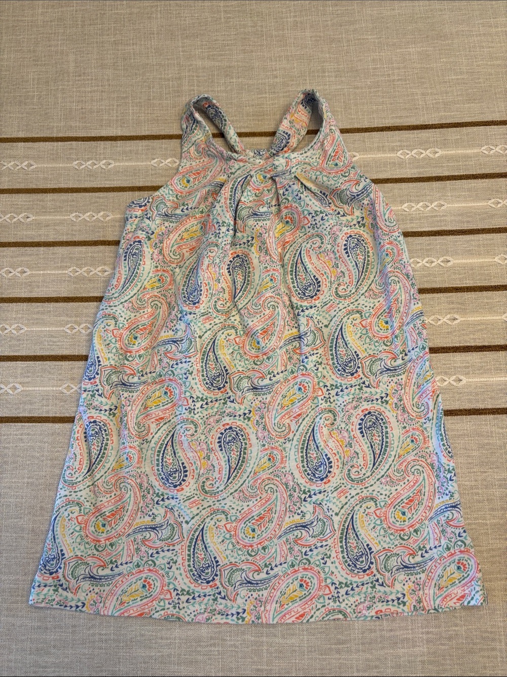 OshKosh B'gosh Paisley Halter Dress in Pink, Blue, Green, Yellow